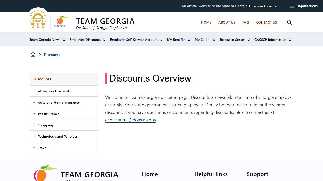 Discounts Overview | Team Georgia for State of Georgia Employees
